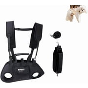 Sling Dog Carrier, Small Dog Carrier Backpack, Dogs Full Body Lift Harness with Adjustable Leash with Small Puppy Treat Bag, Suitable for Dogs of Different WeightsBlackA-S