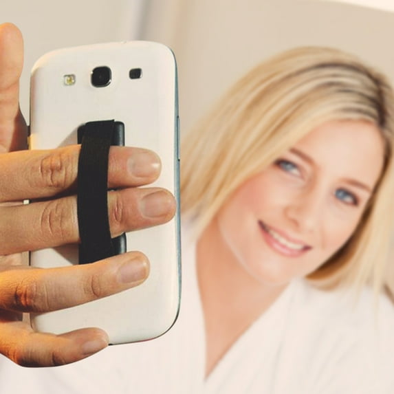 Sling Grip for Mobile Phone (2 Pack)-Black and Black