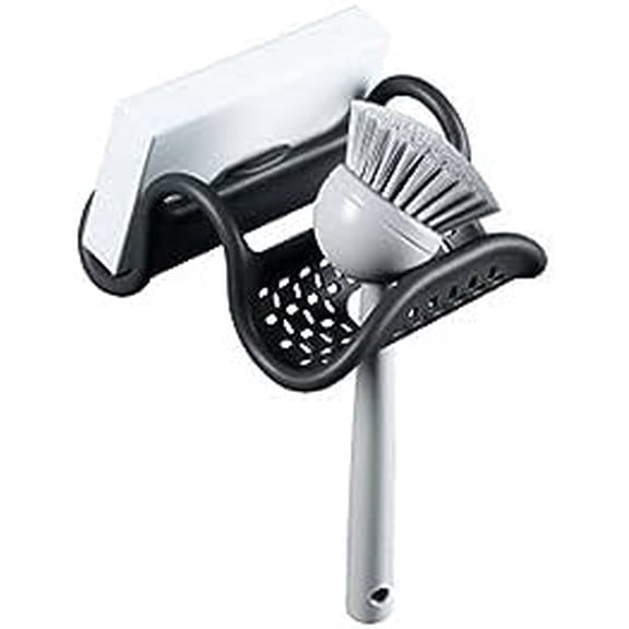 Sling Kitchen Sink Accessory, Double-Sided Sponge Holder, Black