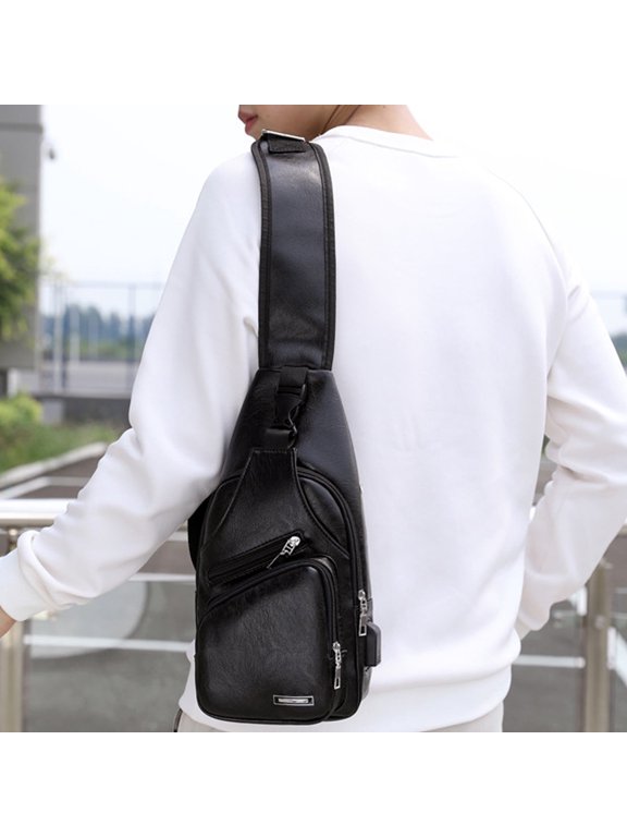 Sling Laptop Bag, Sling Bag for Men and Women, Crossbody Sling Backpack Travel Shoulder Bag Hiking Daypack for Men Women