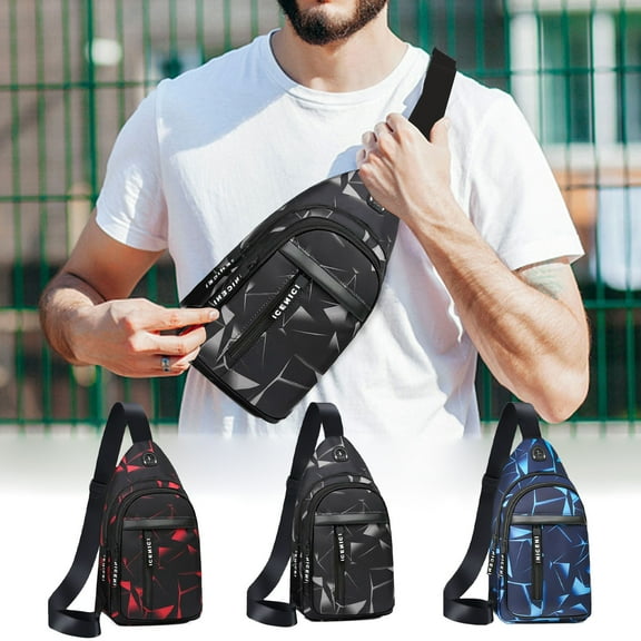 Sling Multi-Layer Travel Backpack Backpack Bag Travel Hiking Backpack Chest Bag With Front Pocket USB Charging Port Lightweight Casual Shoulder Bag 50% 0ff Clearance!