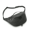 Sling Pack Waist Bag Checkered Waistpack Belt Bag PU Leather Bum Bag