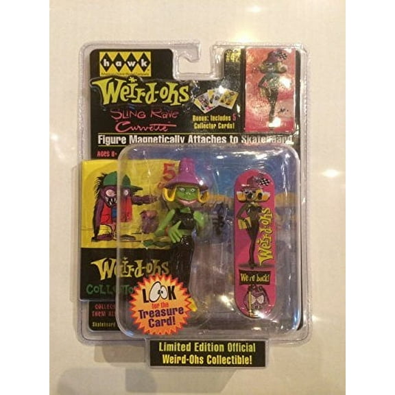Sling Rave Corvette Action Figure with Custom Skateboard & Weird-ohs Cards - 2008 Weird-ohs Series #42