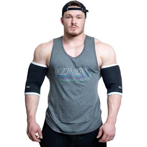 Sling Shot Compression Elbow Sleeves by Mark Bell - XL - Black