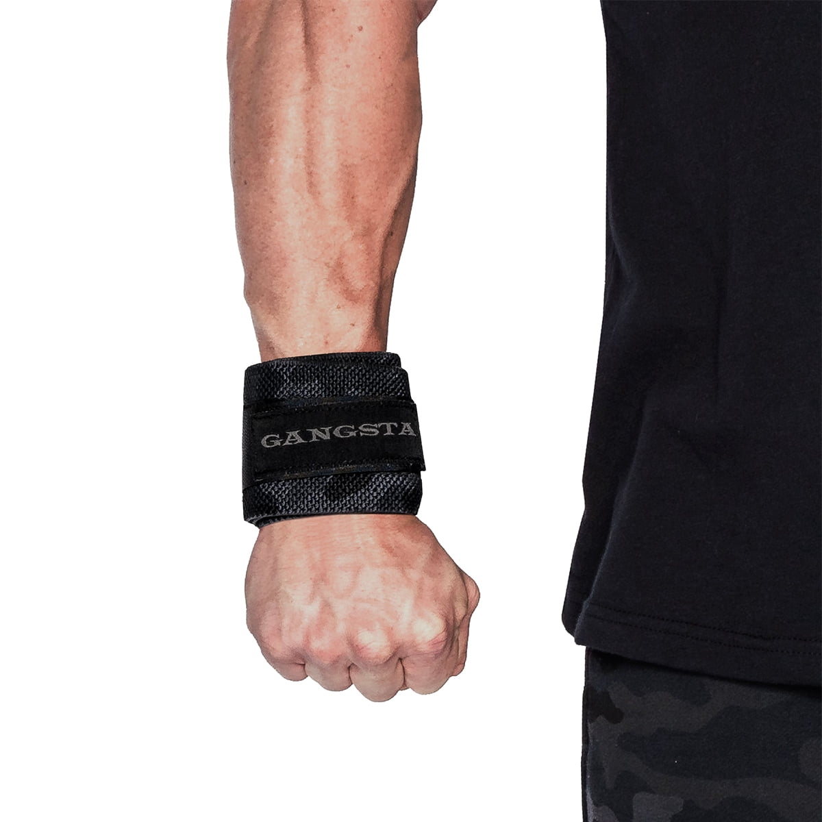 Sling Shot Gangsta Wrist Wraps by Mark Bell - 20" - Black Camo