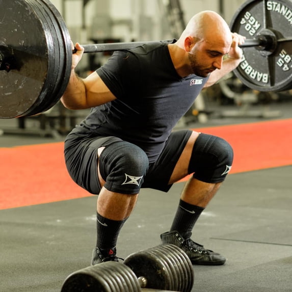 Sling Shot Grippy "X" Knee Sleeves by Mark Bell - Small