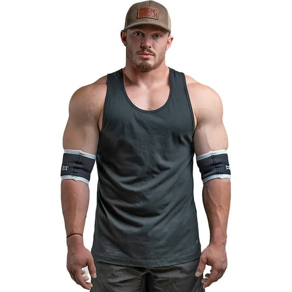 Sling Shot Raw Compression Elbow Sleeves by Mark Bell - 2XL - Black