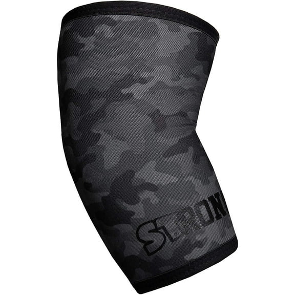 Sling Shot STrong Compression Elbow Sleeves by Mark Bell - Small - Black Camo