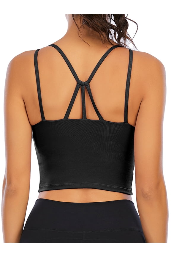 Sling tube top Chest Pad Vest Without Steel Ring Sling Vest Cross Back Medium Support Wirefree Bra