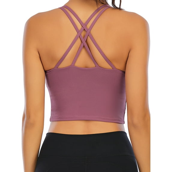 Sling tube top Chest Pad Vest Without Steel Ring Sling Vest Cross Back Medium Support Wirefree Bra