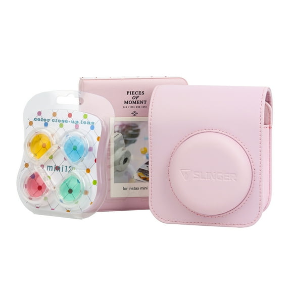 Slinger FujiFilm Instax Mini 12 Accessory Kit, Blossom Pink