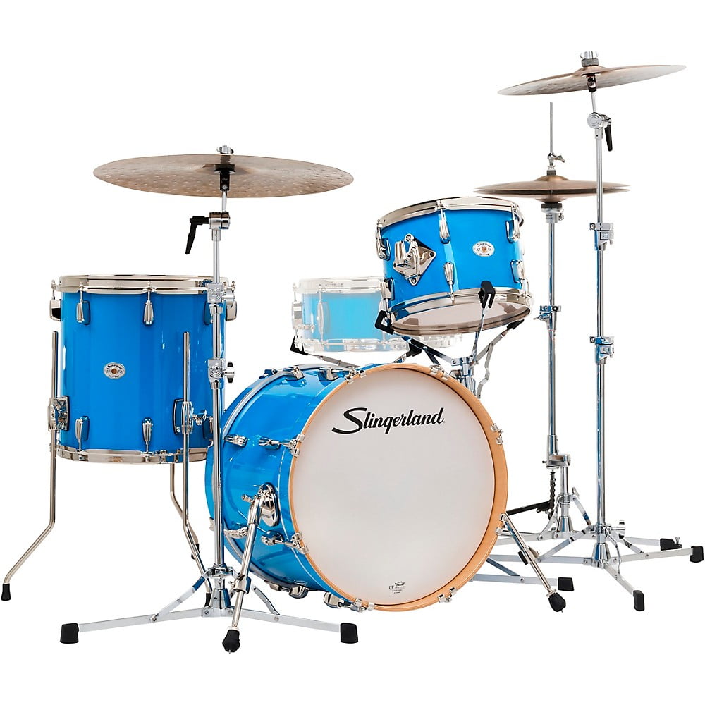 Slingerland Studio King 3-Piece Shell Pack with 18" Bass Drum - Lunar Blue Lacquer