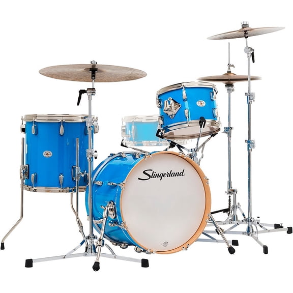 Slingerland Studio King 3-Piece Shell Pack with 18" Bass Drum Lunar Blue Lacquer