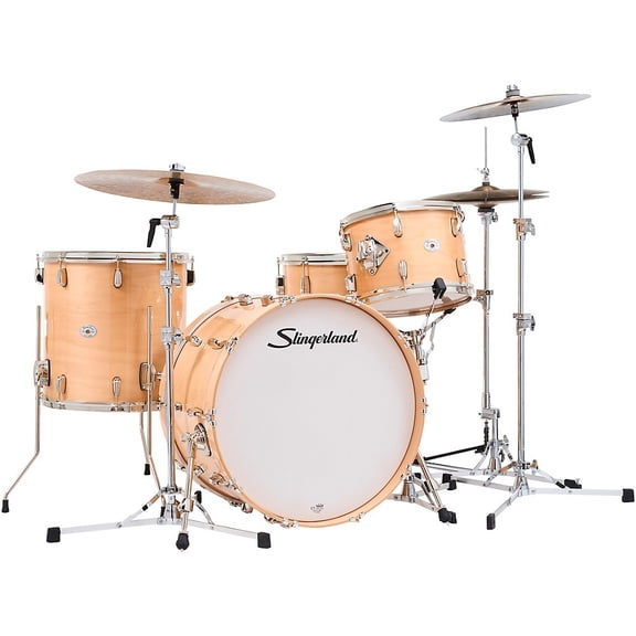 Slingerland Studio King 4-Piece Shell Pack with 22" Bass Drum and Snare Drum Ventura Sand Lacquer