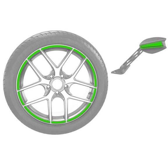 Slingshot 2881817-740 Polaris Dragon Green Rim and Mirror Decal Kit 2015-2019 SL