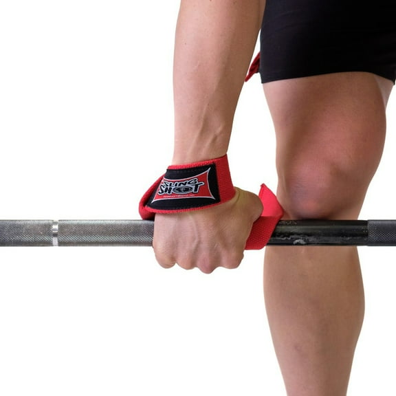 Slingshot Anti Slip Polyester Red Weight Lifting Straps