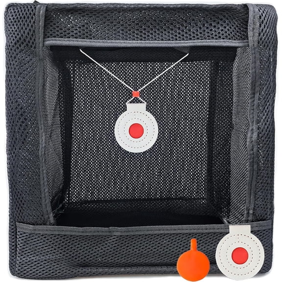 Slingshot Foldable Target Catch Box Set with 2 Bullseye for Practice Competitive Game Bulls Target Practice Recycle The Ammo and Easy to Carry Hunting Shooting