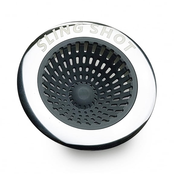 FlexiSnake Drain Weasel Slingshot Kitchen Sink Strainer, Stainless Steel