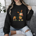 thumbnail image 1 of Slinky Dog Funny Holiday Festive Scene Cute Toy Art Sweatshirt up to size 5XL, 1 of 2