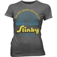 thumbnail image 1 of Slinky Spring Walking Toy Gray Juniors T-Shirt, 1 of 1