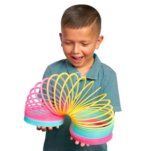 Slinky the Original Walking Spring Toy, Plastic Rainbow Giant Slinky, Collectible Slinky, Ages 5 and up