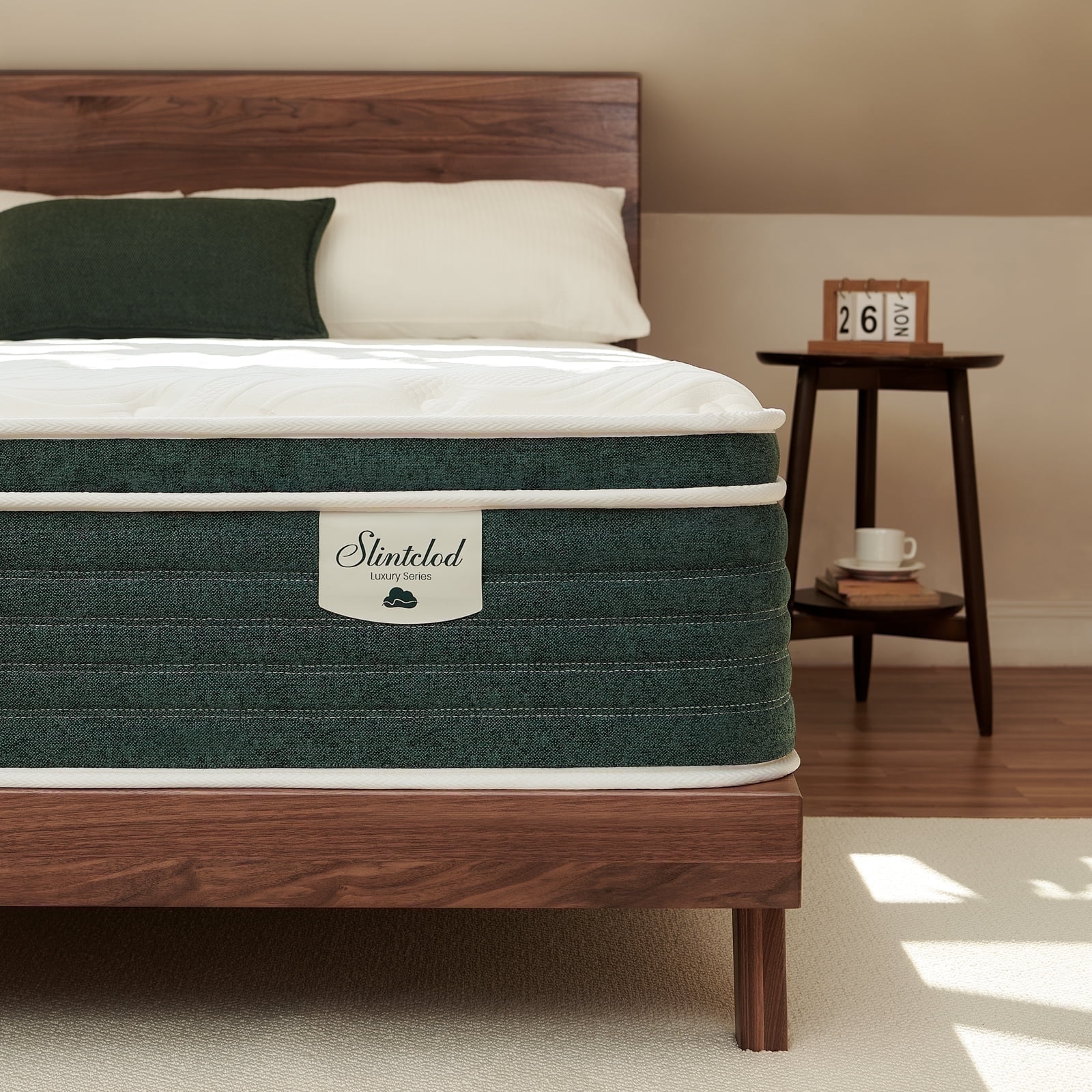 Slintclod Hybrid 12 Inch Twin Mattress- CertiPUR-US Certified- No Fiberglass- Medium Firm- Contouring Gel Memory Foam - Cooling Fiber- Forever Warranty(75"x39"x12")
