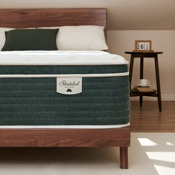 Slintclod Hybrid 14 Inch Queen Mattress- Medium Plush - Contouring Gel Memory Foam - Cooling Fiber- CertiPUR-US Certified - No Fiberglass - Forever Warranty(80"x60"x14")