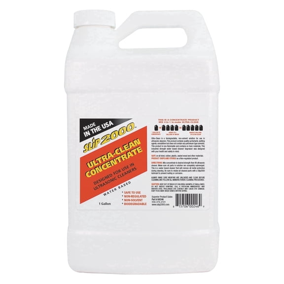 Slip 2000 Ultra-Clean, Ultrasonic Cleaner, CONCENTRATE, 1 gallon
