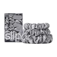 thumbnail image 1 of slip pure silk back to basics assorted scrunchies - silver, 1 of 4