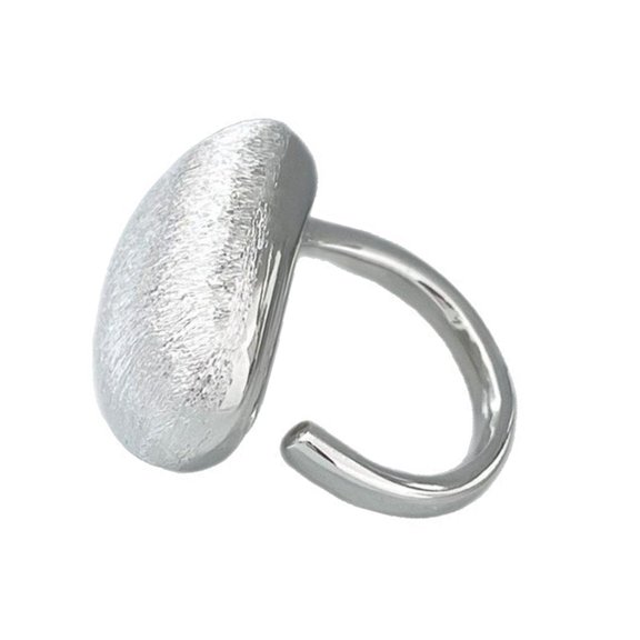 Slip Brushed Ball Copper Rings Adjustable Size Rings for Women Fashion Finger Accessories Jewelry