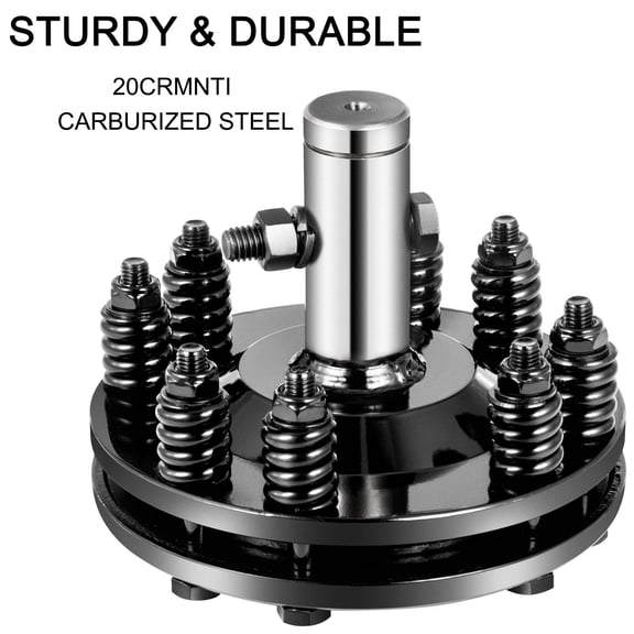 Slip Clutch,1 3/8"PTO Slip Clutch,Smooth Round Ends PTO Friction Clutch,Carburized Steel Tractor Slip Clutch,Adjustable Rotary Cutter Slip Clutch,Black Brush Hog Slip Clutch for PTO Shaft