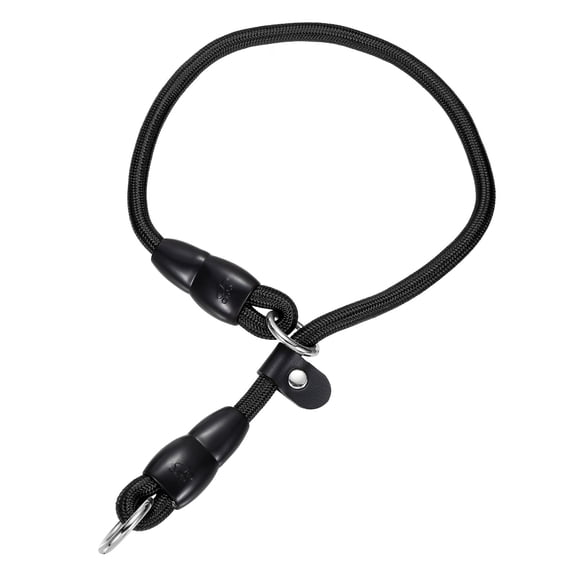 Uxcell Dog Slip Collar No Pull Training Collar Adjustable Stopper  S-16" Black