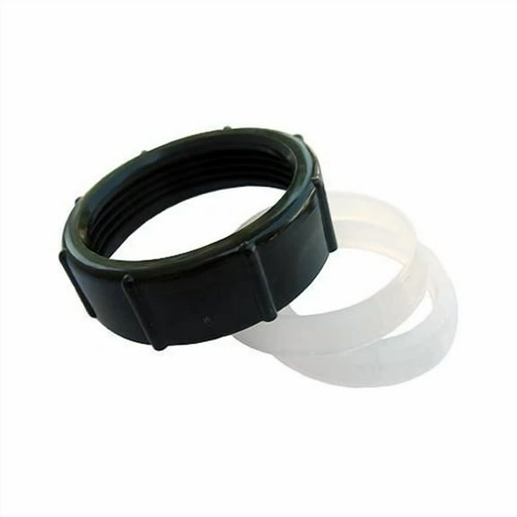 Slip Joint Nut Kit, Black Plastic, 1.5-In.