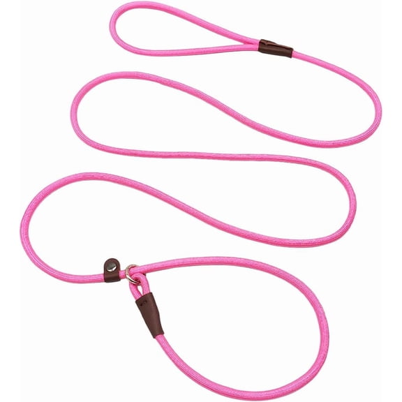 Slip Lead Control Leash for Dogs No Pull, Classic Dog Lead 7 FT Pet Slip Leash, 1/4” Rope Leashes for Small Medium Animals (7ft*1/4")