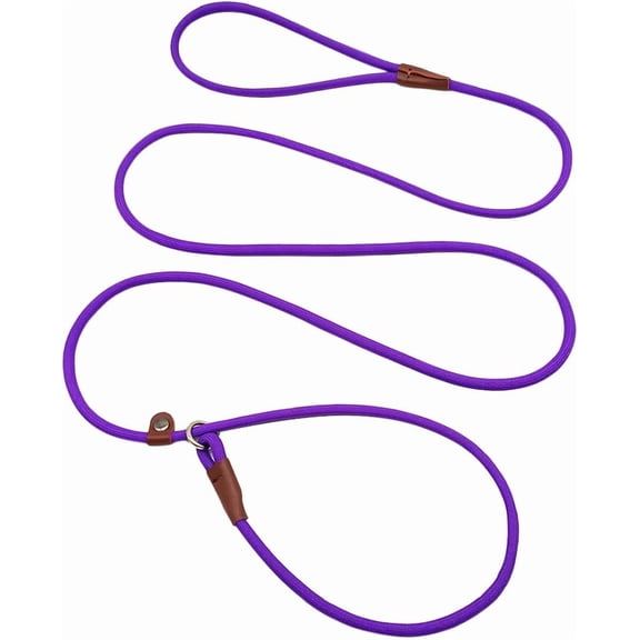 Slip Lead Control Leash for Dogs No Pull, Classic Dog Lead 7 FT Pet Slip Leash, 1/4” Rope Leashes for Small Medium Animals (7ft*1/4")