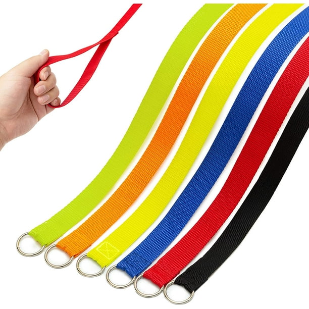 Slip Lead Dog Leash 6 FT Strong Pulling Durable Short Dog Leashes with O Ring 6 Colors Rope for Dog