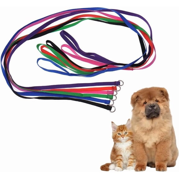 6 Packs Slip Lead Dog Leash, Durable and Comfortable for Cats, Dogs Other Small Animals -