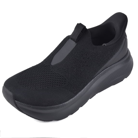 Slip in Men Hands Free Shoes Wide Toe Box Slip On Walking Running Athletic Sneakers Arch Support Plantar Fasciitis Orthopedic Shoes with Metatarsal Pads Cushion Thick Zero Drop Sole