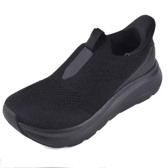 Slip in Men Hands Free Shoes Wide Toe Box Slip On Walking Running Athletic Sneakers Arch Support Plantar Fasciitis Orthopedic Shoes with Metatarsal Pads Cushion Thick Zero Drop Sole