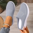thumbnail image 1 of Slip on Mesh Sneakers for Women Closed Toe Slides Comfortable Slippers Women's Platform Walking Shoes Breathable Beach Sandals Outdoor Casual Lightweight Open Back Clogs and Mules,Gray#41, 1 of 7