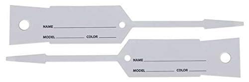 Slip-N-Grip Plastic Car Key Tags, White, 1-3/8" x 2-3/4", 1000 Tags