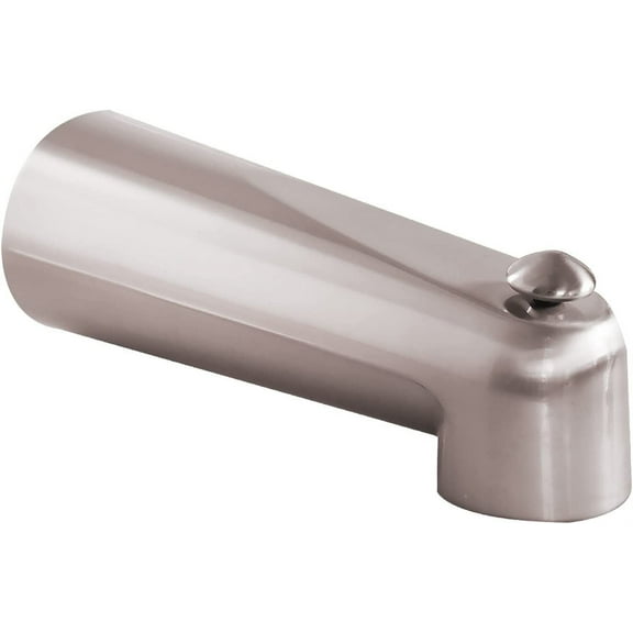 Slip On 7 1/2" Copper Pipe Universal Bathroom Tub Spout w/ Diverter Heavy Duty