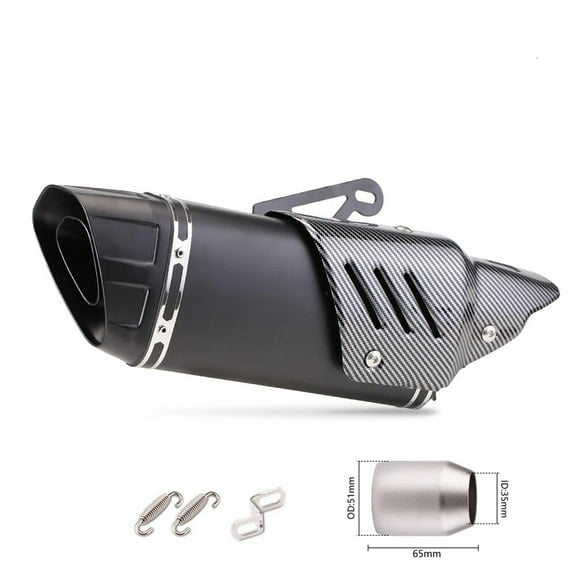 Slip On Exhaust Motorcycle Muffler Pit Dirt Bike Exhaust ATV Muffler,1.5-2" Universal for Street Bike Pit Bike Scooter ATV