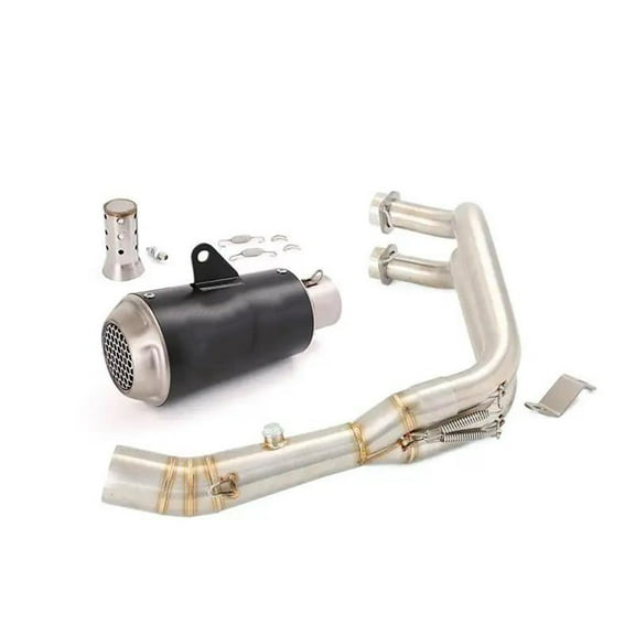 Slip On Exhaust System Front Link Pipe Connect Muffler For Yamaha YZF-R7 2021-2025 MT-07 FZ07 2014-2025 For Tracer 7