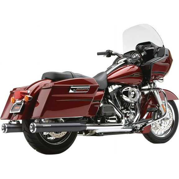 Slip-On Exhaust with Race-Pro Tips (Raven Black / 3") for 06-16 Harley FLHX2