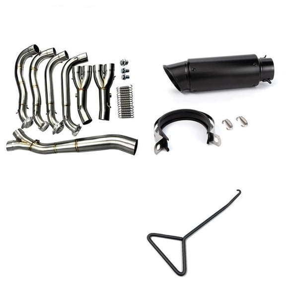 Slip-On Full System Exhaust Pipe Motorcycle Header Front Link Pipe 60mm For BMW S1000RR S1000R 2010-2018