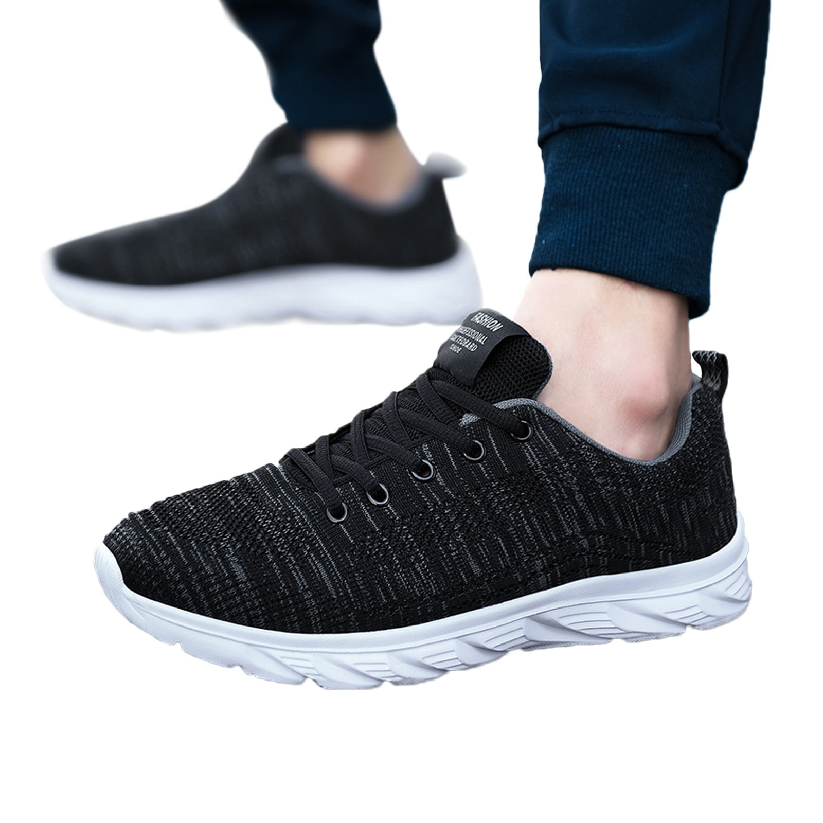Men's High-Top Breathable Mesh Slip-On Sneakers
