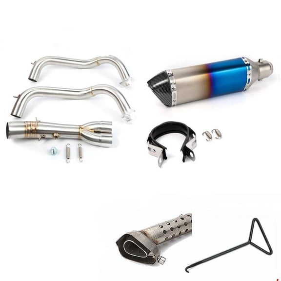 Slip On Moto Exhaust Pipe Modify Front Link Pipe Muffler For Yamaha MT-07 FZ-07 14-21 XSR 700 For Tracer 700