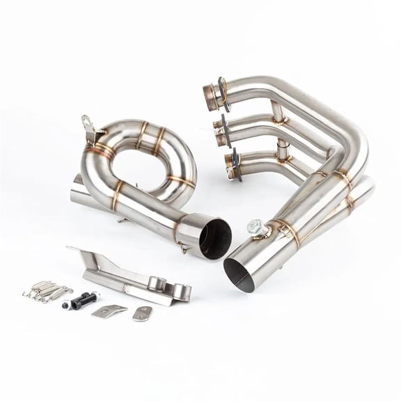 Slip On Motorcycle Exhaust Pipe Modify Front Link Pipe Muffler For Yamaha FZ-09 MT-09 XSR900 2014 2015-2020