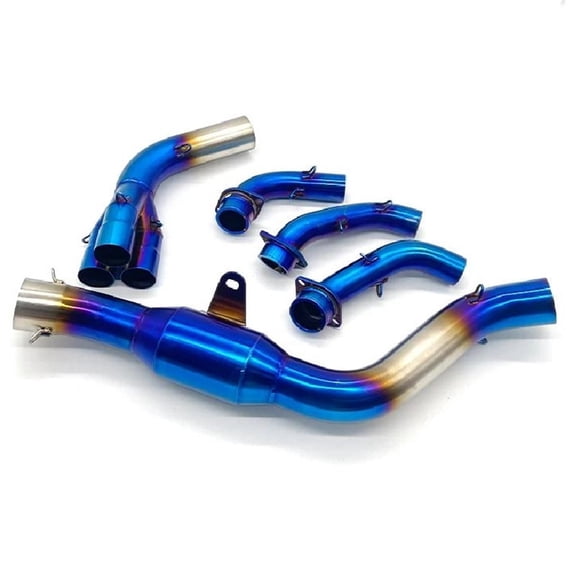 Slip On Motorcycle Exhaust Pipe Systems Modify Front Link Pipe For Yamaha MT-09 MT09 FZ-09 XSR900 2021-2023